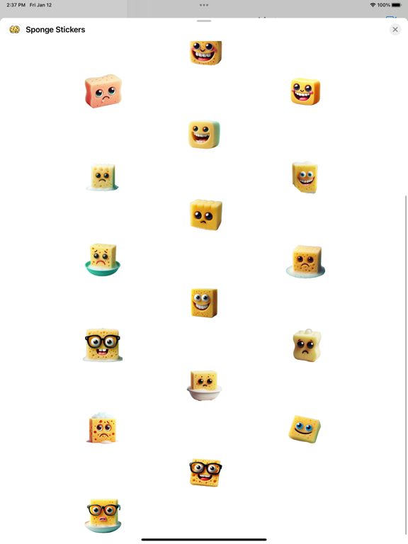 Screenshot #5 pour Sponge Stickers