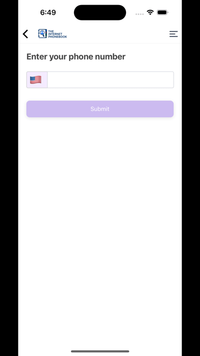 The Internet Phonebook Screenshot