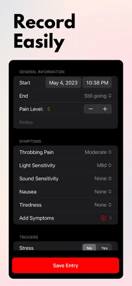 Game screenshot Migraine Tracker+ hack