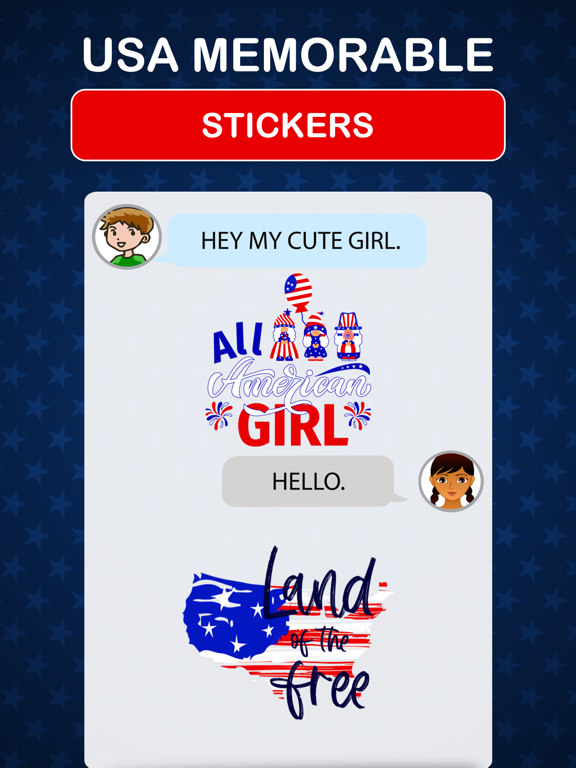 Screenshot #4 for USA Memorial Stickers