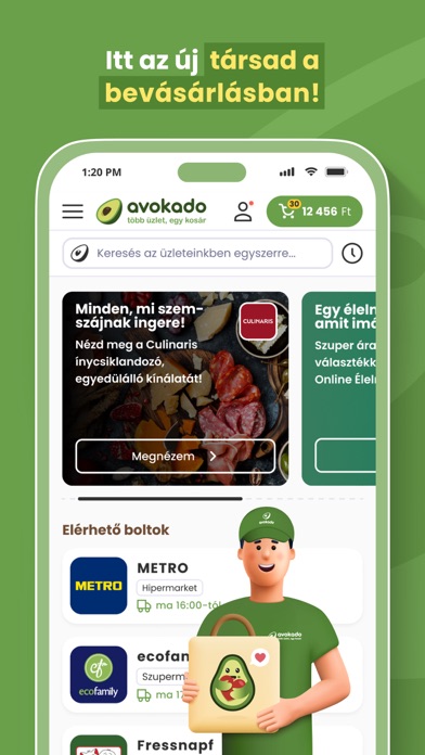 Avokado: Több üzlet, egy kosár Screenshot 3 - AppWisp.com