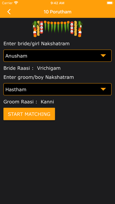 10 Porutham - Marriage Match Screenshot