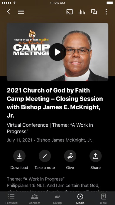 Church of God by Faith (COGBF) Screenshot