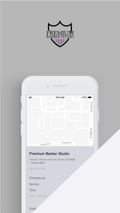 Premium Barber Studio Screenshot