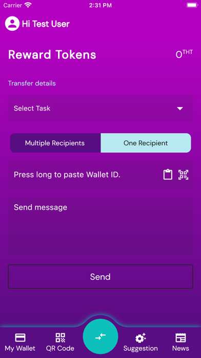 Thanaa Reward System Screenshot