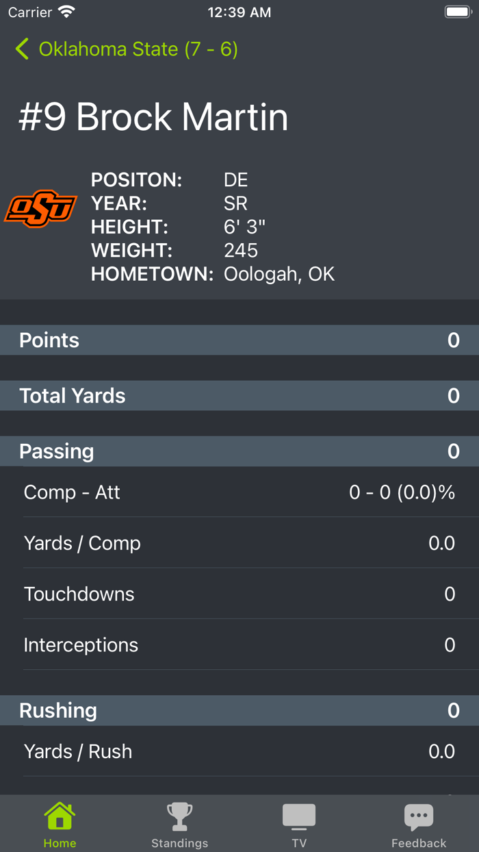 Oklahoma State Football