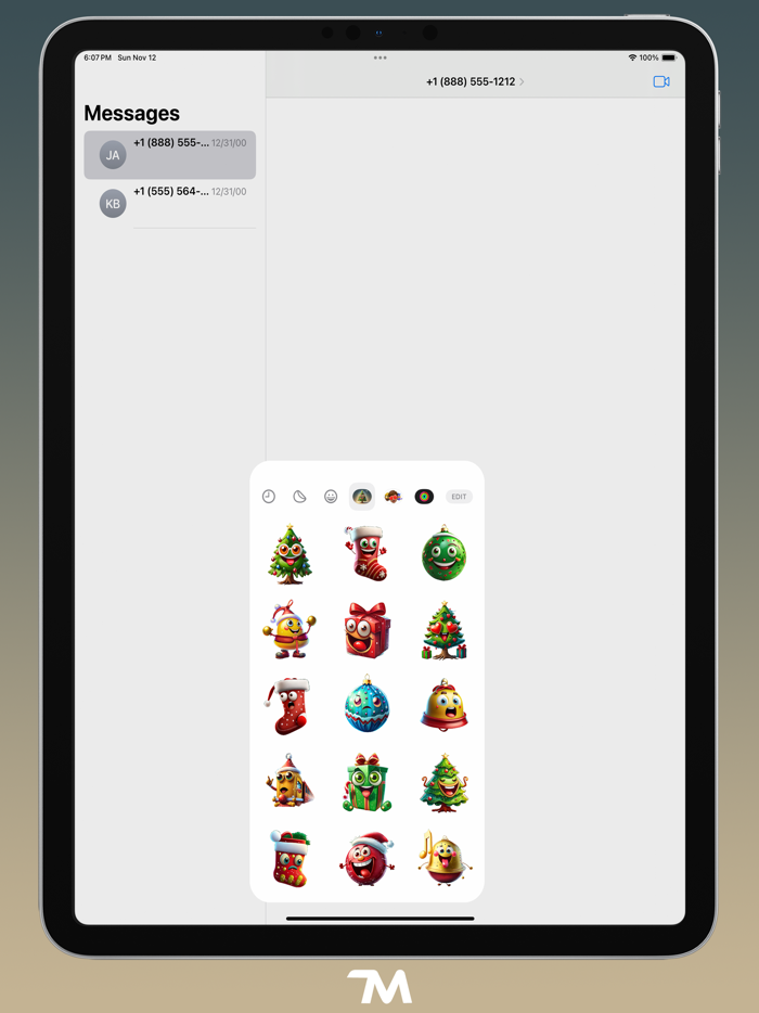 Christmas Trees Stickers