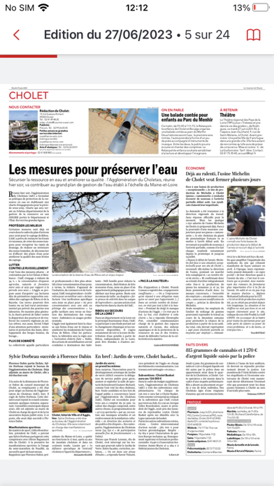 Le Courrier de l'Ouest Journal Screenshot