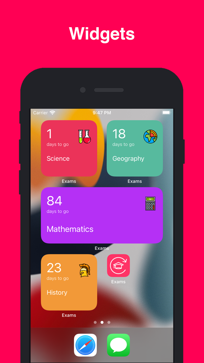 Exam Countdown - School and Uni