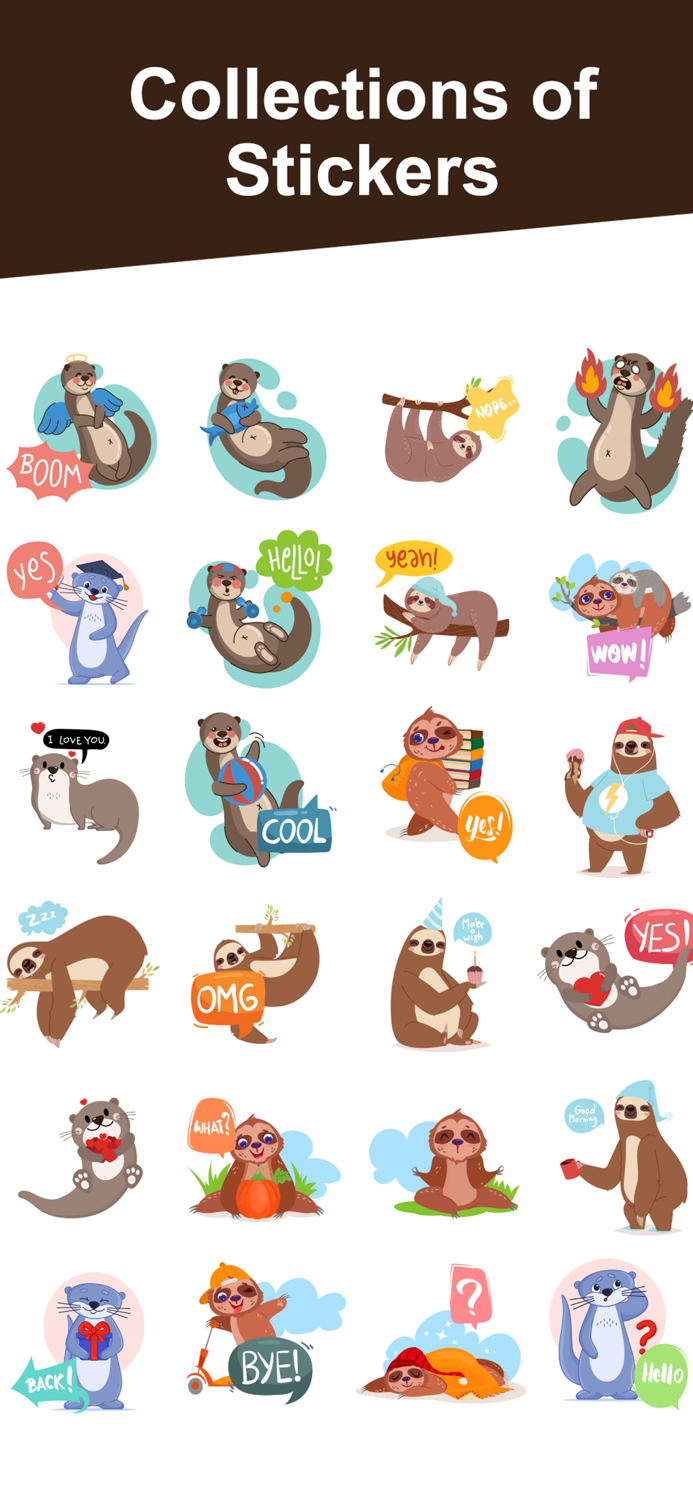 Lovely Otter Friends