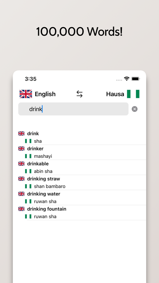 #3. Hausa-English Dictionary (iOS) Podle: FB PUBLISHING LLC