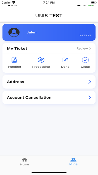 Screenshot 2 of Unis Service App