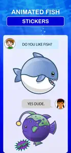 Animated Fish Stickers screenshot #2 for iPhone