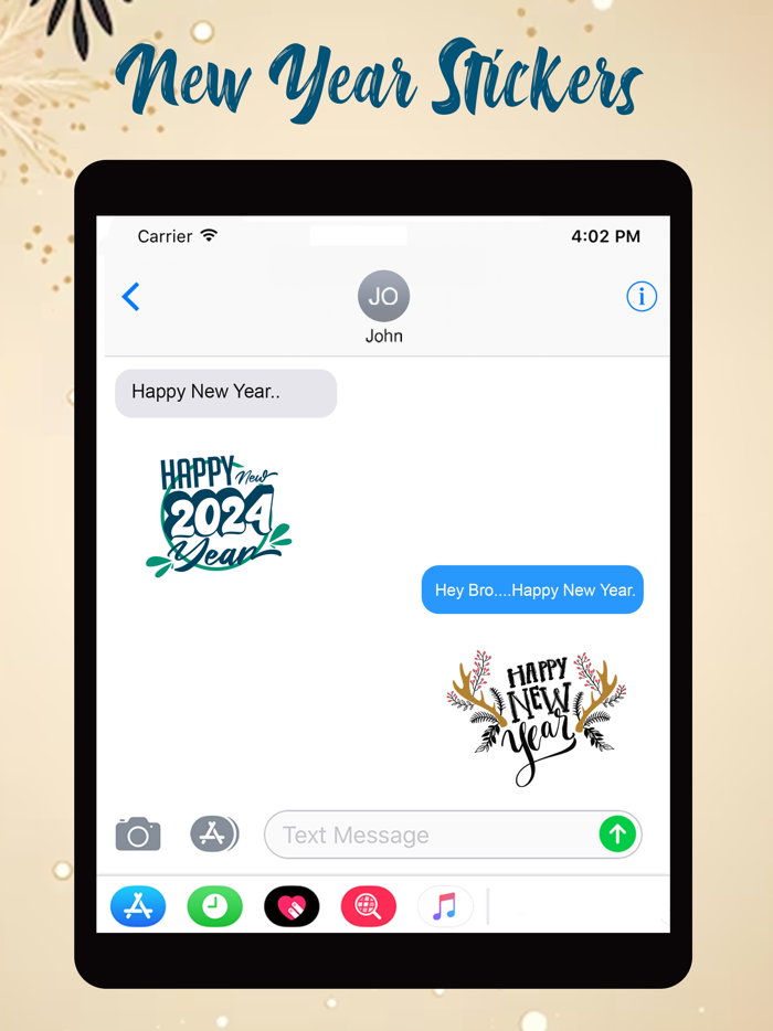 Happy New Year Sticker Emoji