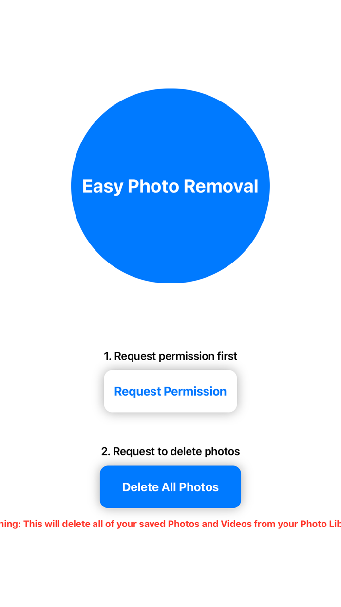 Delete All Photos Quick
