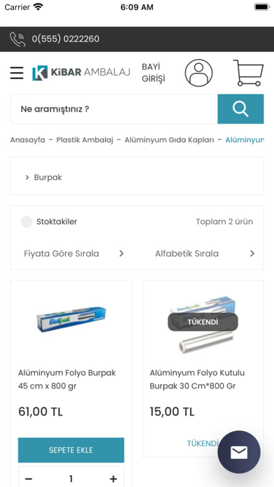 Kibar Ambalaj Mobil Screenshot