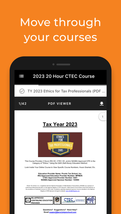 Pronto Tax School, Inc. Screenshot