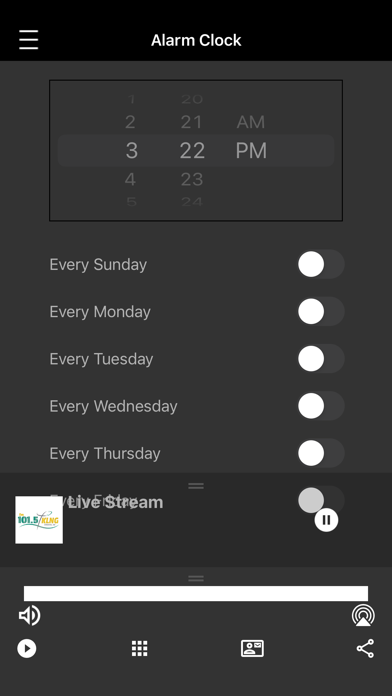KLNG 101.5FM Radio Screenshot