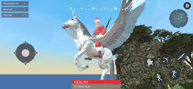 ‎Santa Unicorn Flight Simulator Screenshot