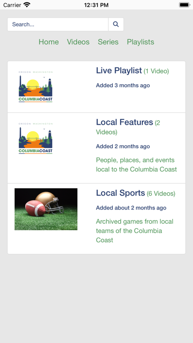 Columbia Coast TV Screenshot