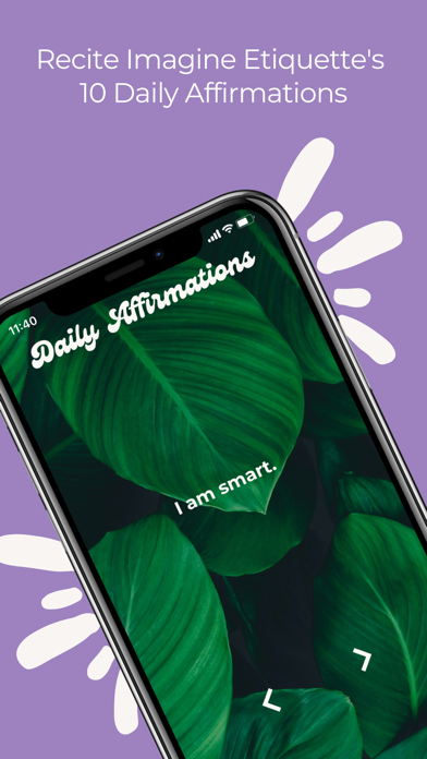 Screenshot #2 pour Imagine Etiquette Affirmations