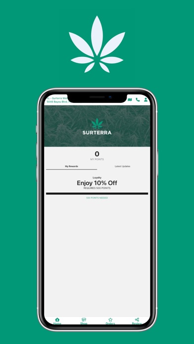 Surterra Wellness Loyalty Screenshot