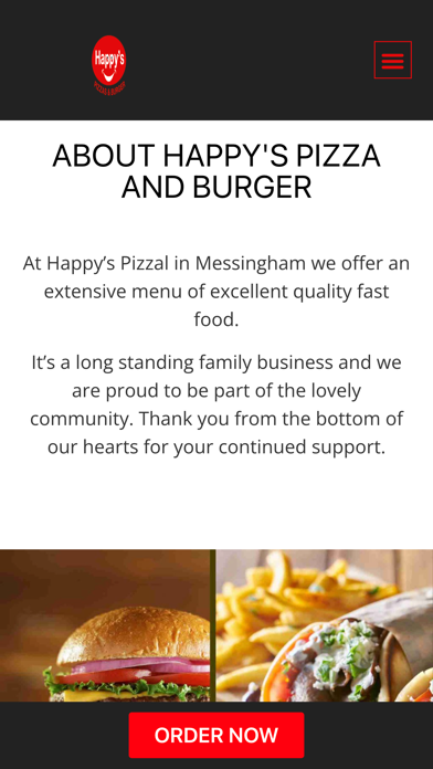Happy's Pizza Messingham Screenshot