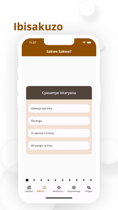 Ikinyarwanda, ubuvanganzo Screenshot