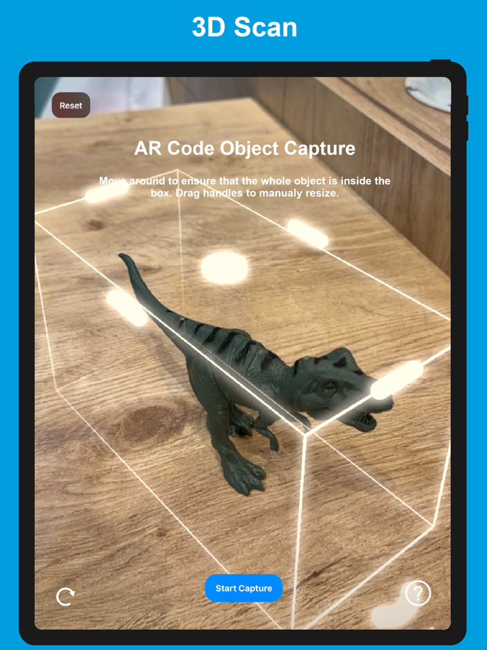 AR Code Object Capture 3D Scan