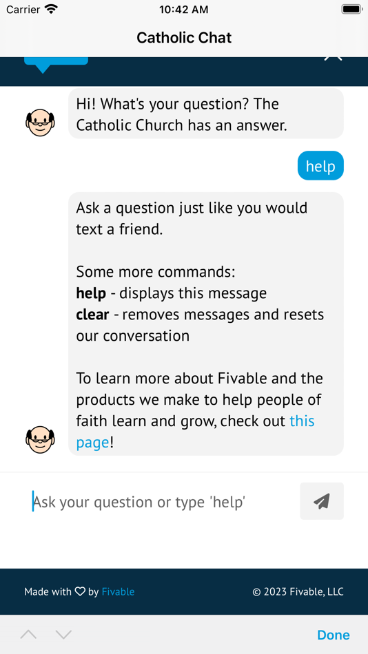 #6. Catholic Chat (iOS) 由: Fivable, LLC