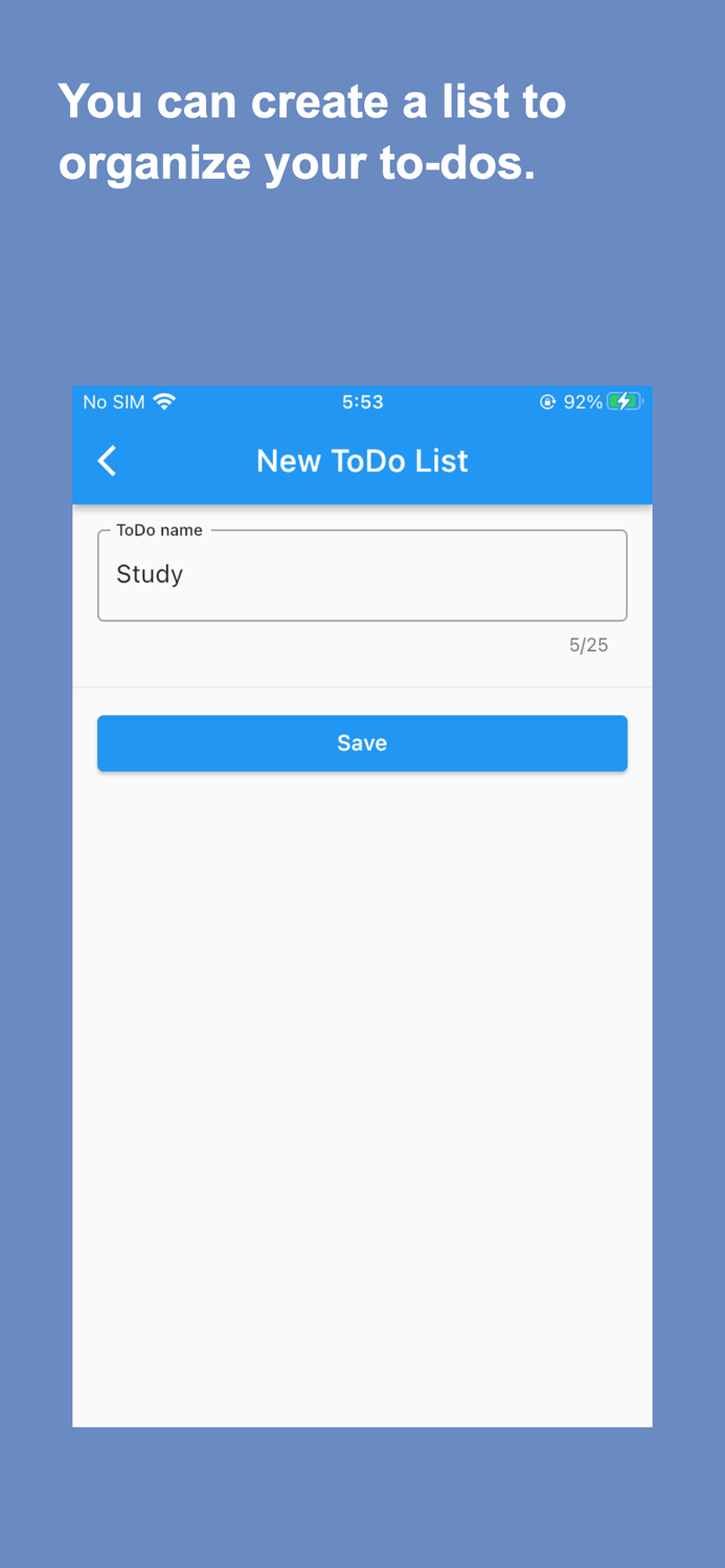Card DE ToDo - Simple ToDoList