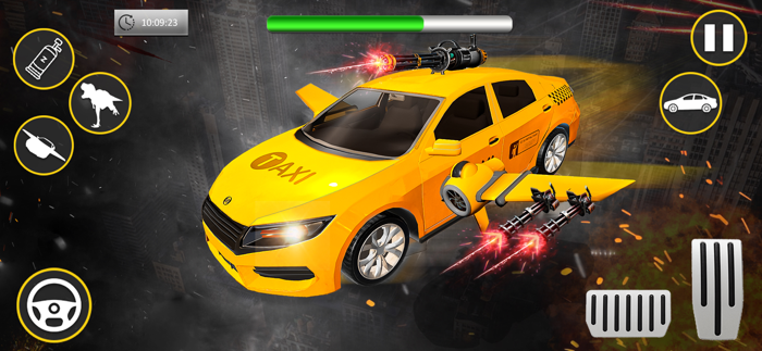 Flying Taxi Robot Game