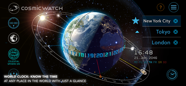 Screenshot ng Cosmic-Watch