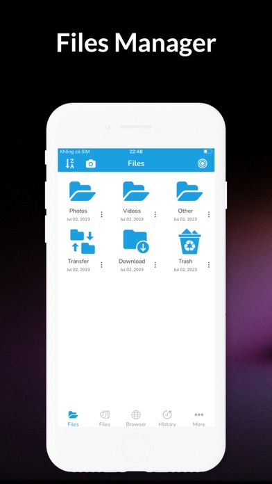 File Manager - Browser Screenshot