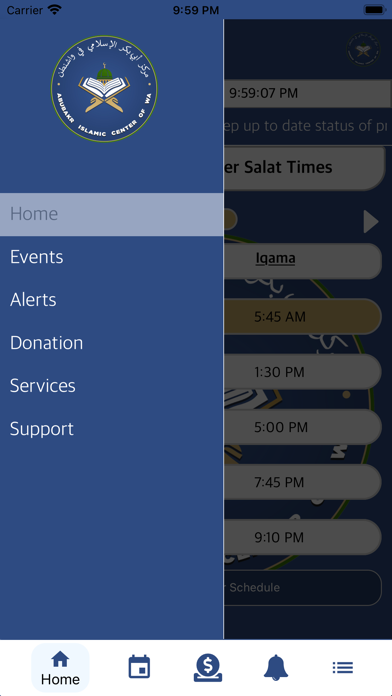 Abubakr Islamic Center Screenshot