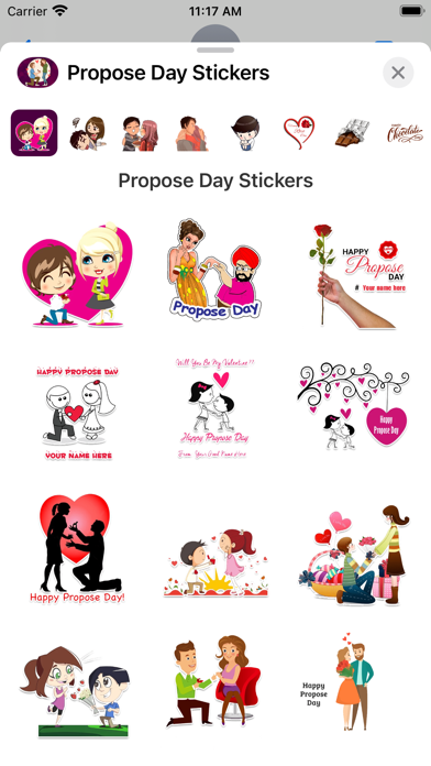 Screenshot #2 pour Propose Day Stickers