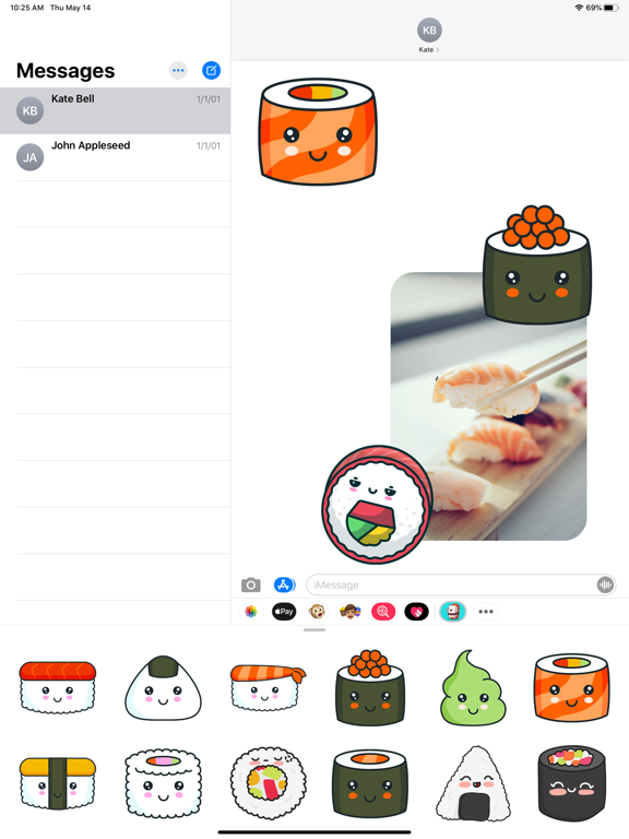 Screenshot #4 pour Sushi Kawaii Stickers