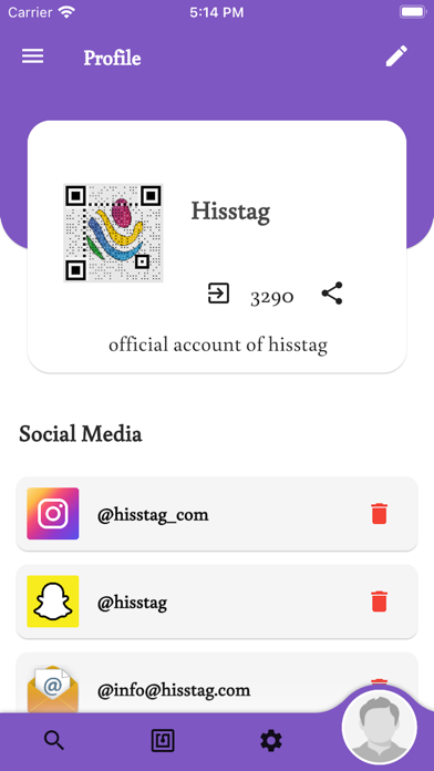HissTag Screenshot