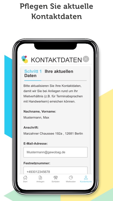 Gewobag Service-App Screenshot
