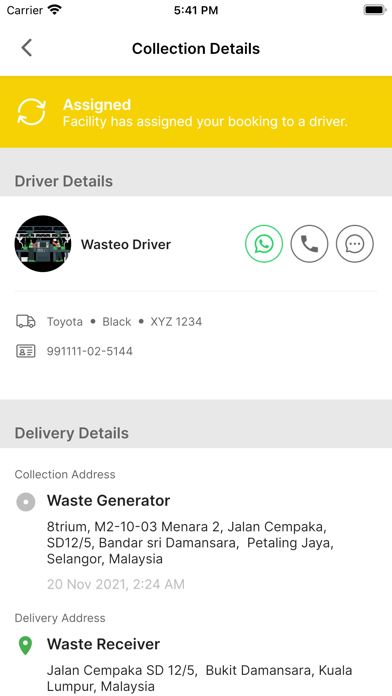Wasteo Client Screenshot
