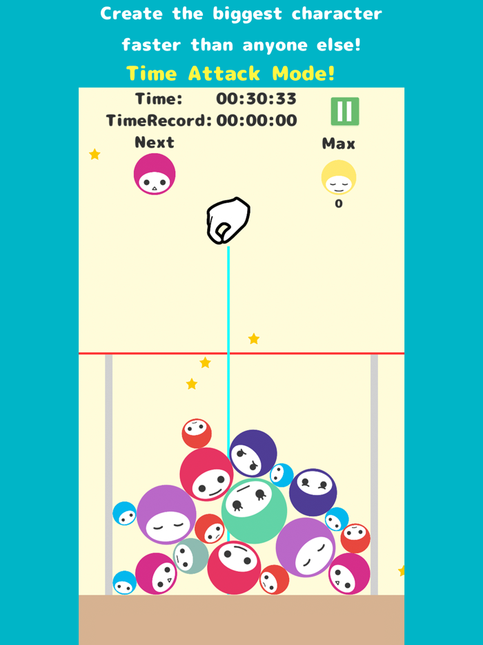 Watermelon Game-like Puzzle