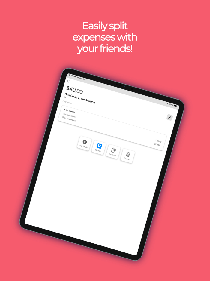 OpenTab Expense Splitting