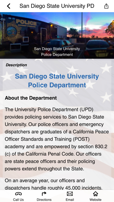 SDSU PD Wellness Screenshot