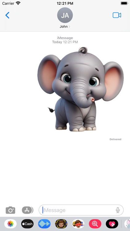 Baby Elephant Stickers screenshot-3