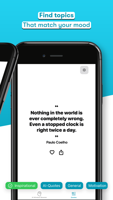 Quotivate - AI Mindset Booster Screenshot