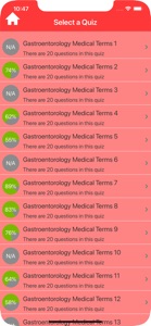 Gastroenterology Terms Quiz screenshot #2 for iPhone
