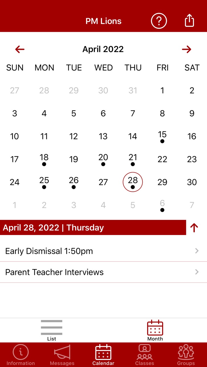 iPhone screenshot
