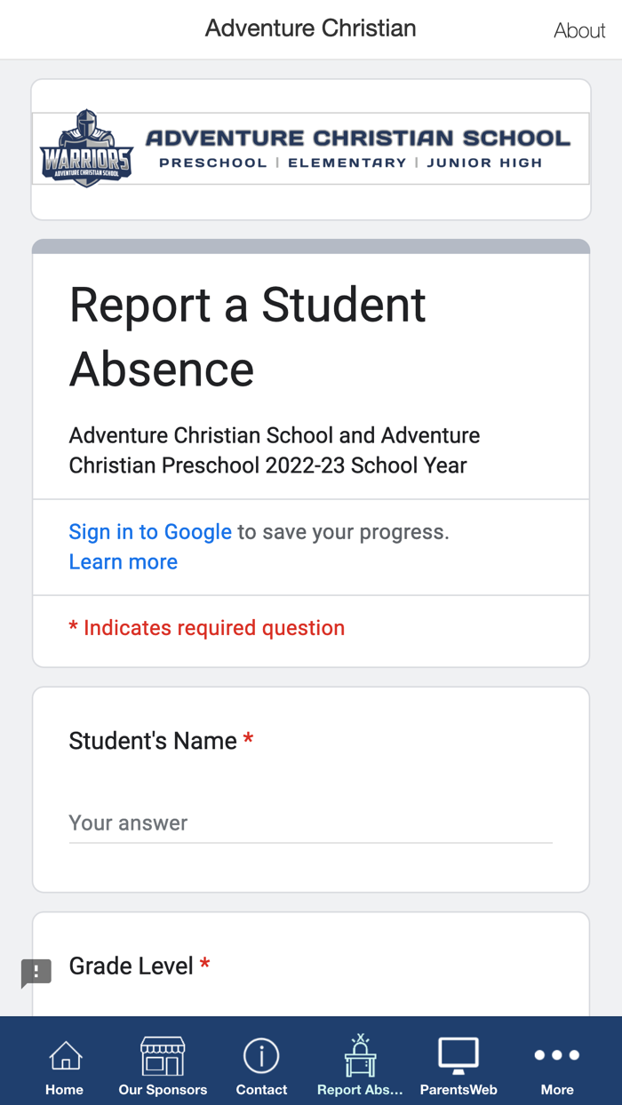 Adventure Christian School