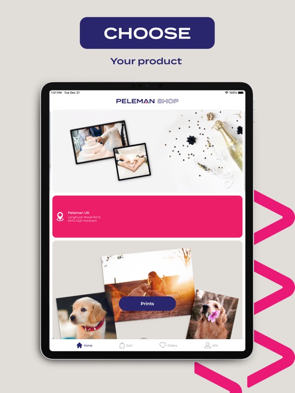 Peleman Shop iPad screenshot 1 - Photo & Video app