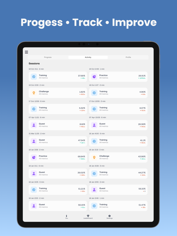 Be Your Best Pro iPad screenshot 2 - Sports app
